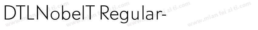 DTLNobelT Regular字体转换